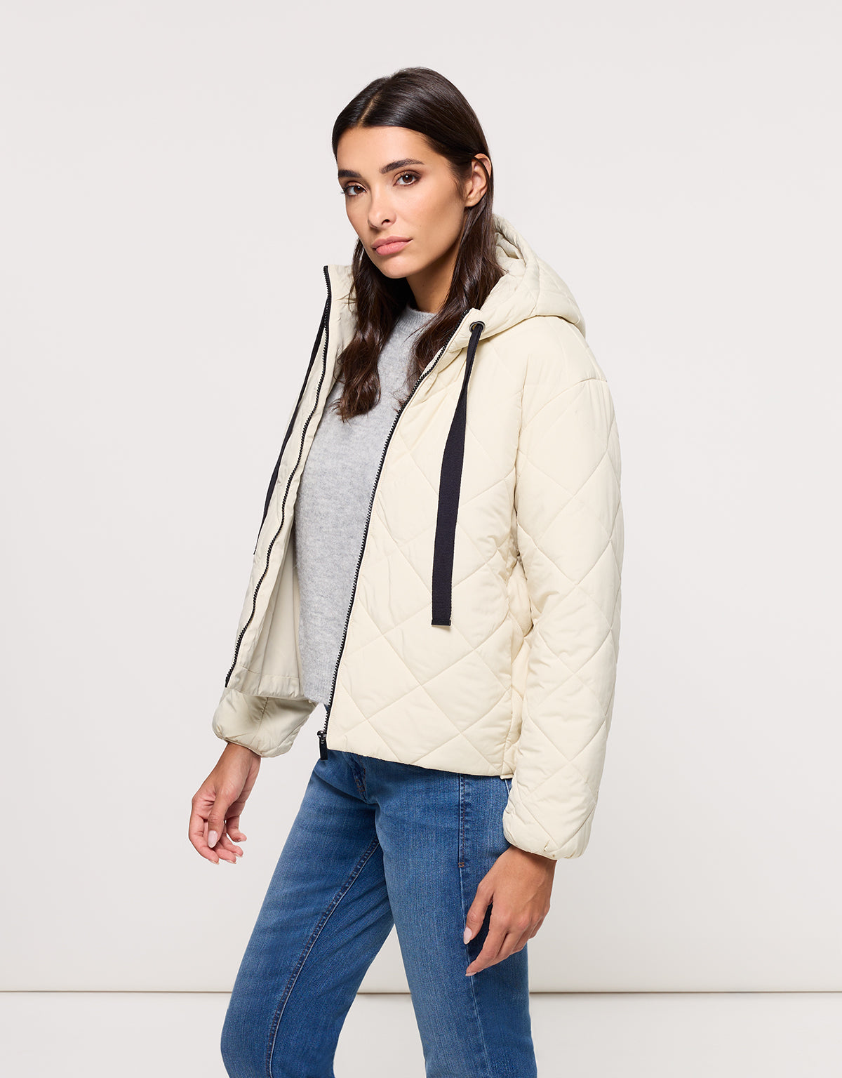 Chaqueta con Capucha Beige - Dumosa 2