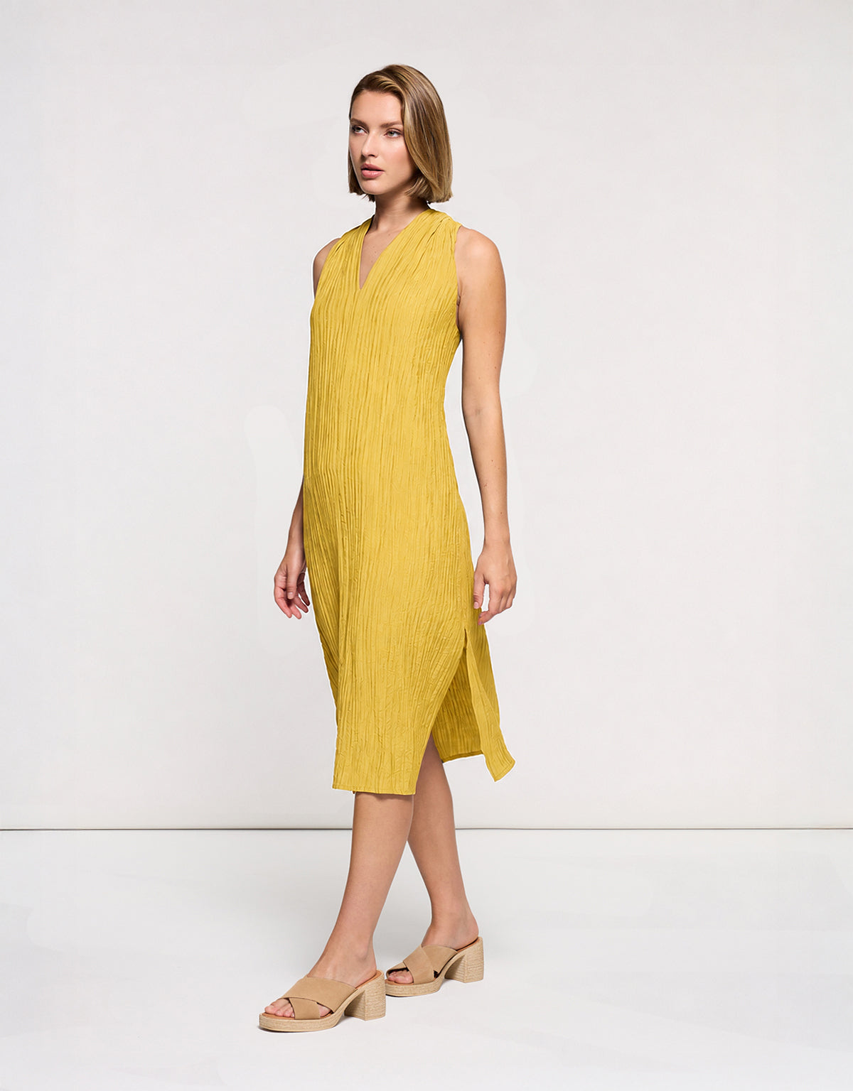 Yellow Midi Dress - Samiraves