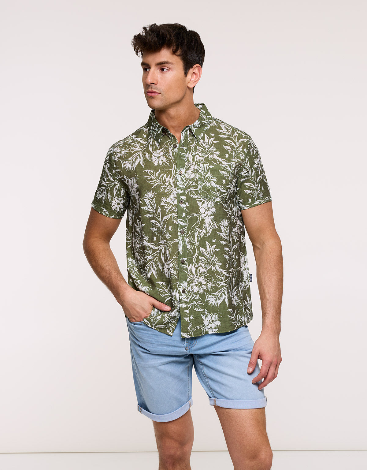 Camisa Manga Corta Caqui - Westcoast
