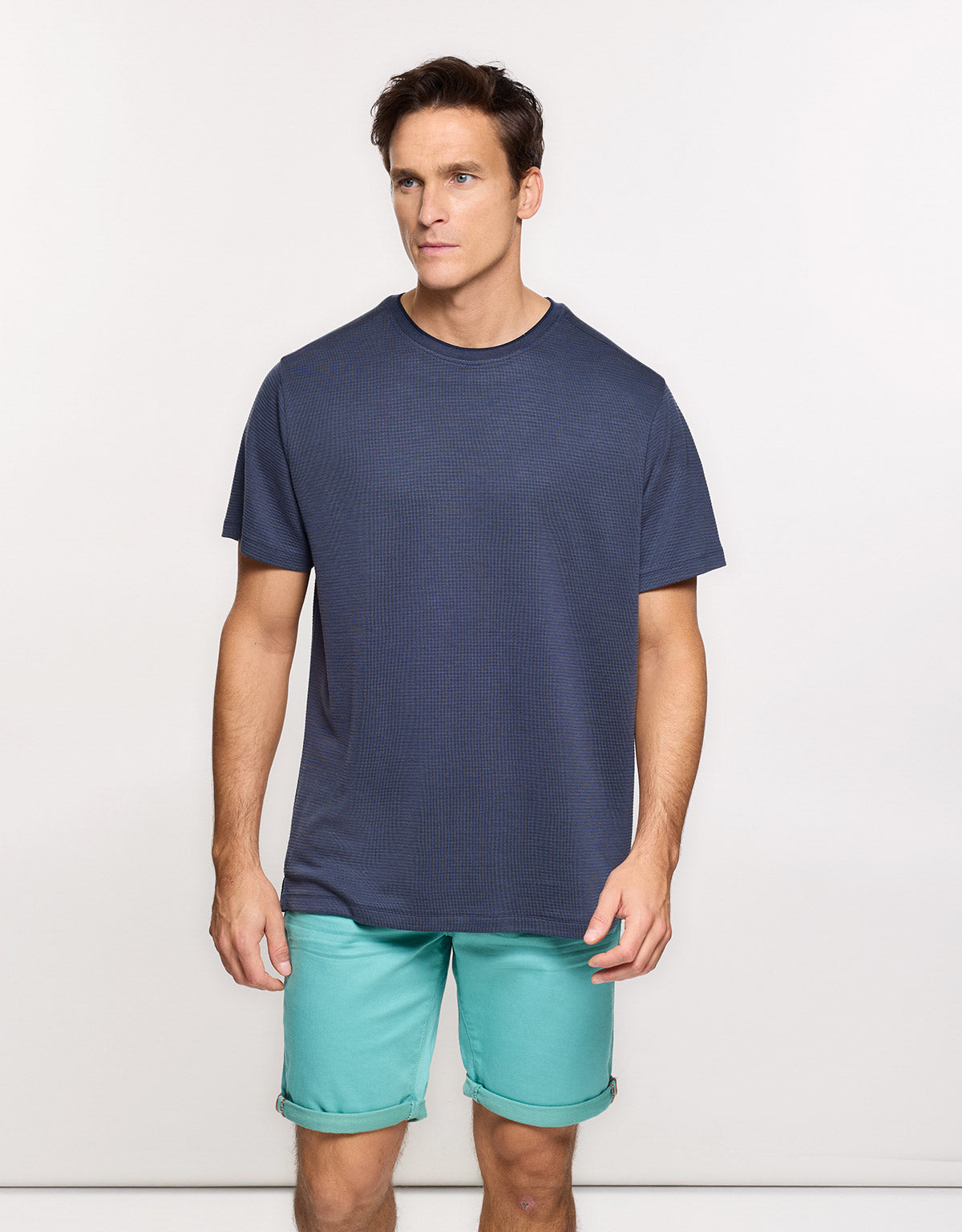 Camiseta Manga Corta Azul Marino - Pulsaro