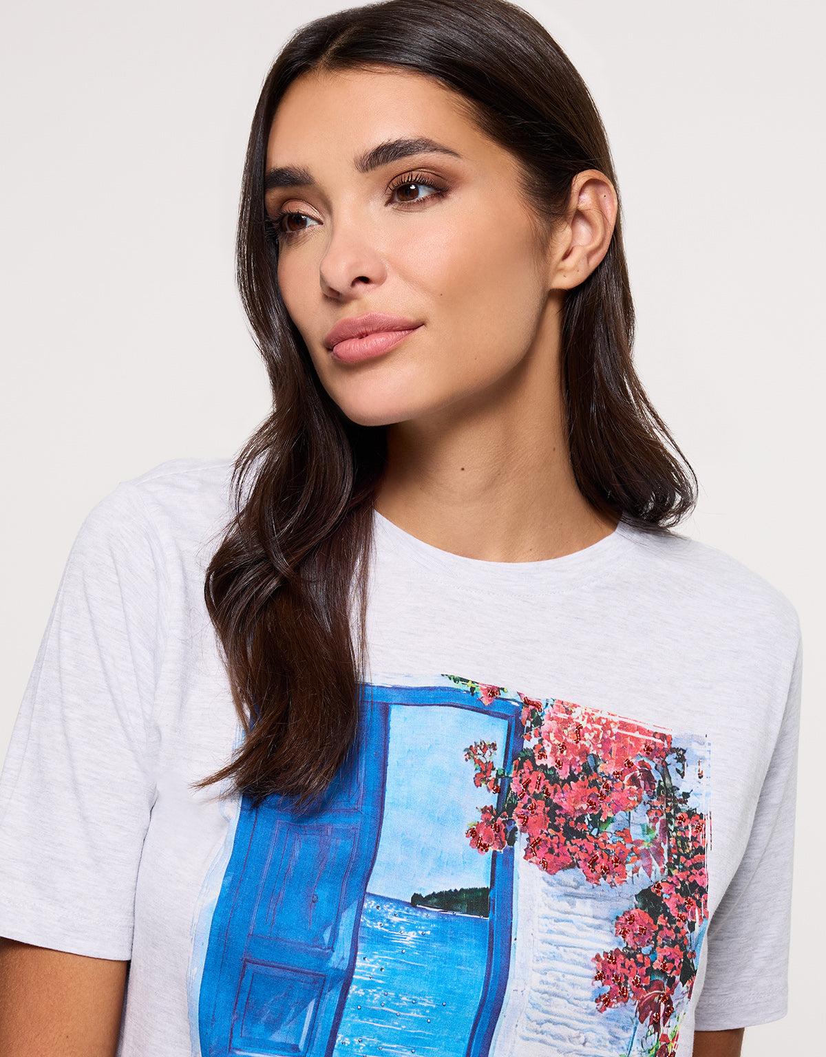 Camiseta Manga Corta Gris - Bluedoor 1
