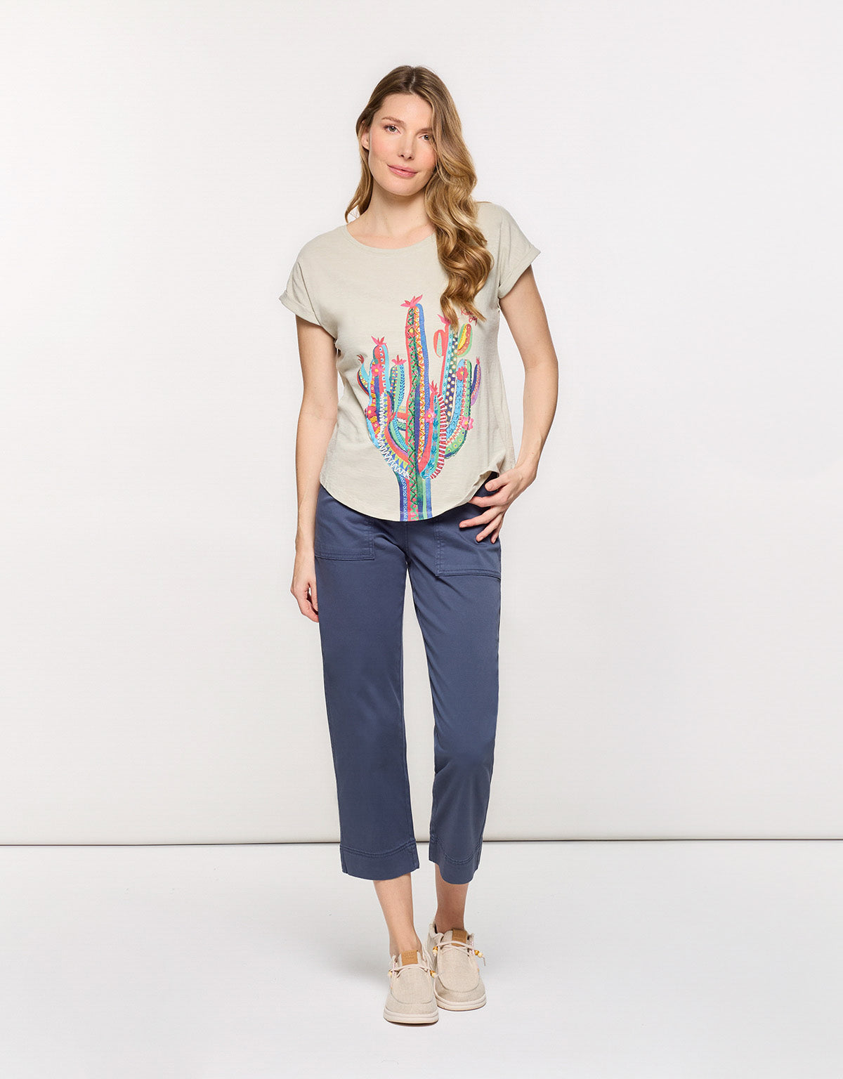Camiseta Manga Corta Cactus Beige - Cactica 8