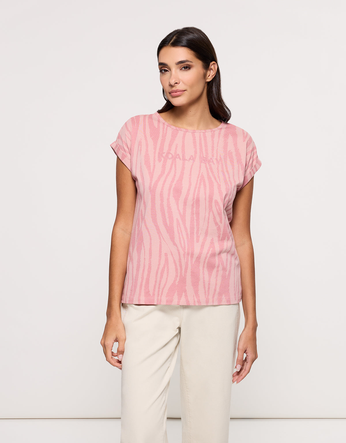 Camiseta Manga Corta Rosa - Zebrira