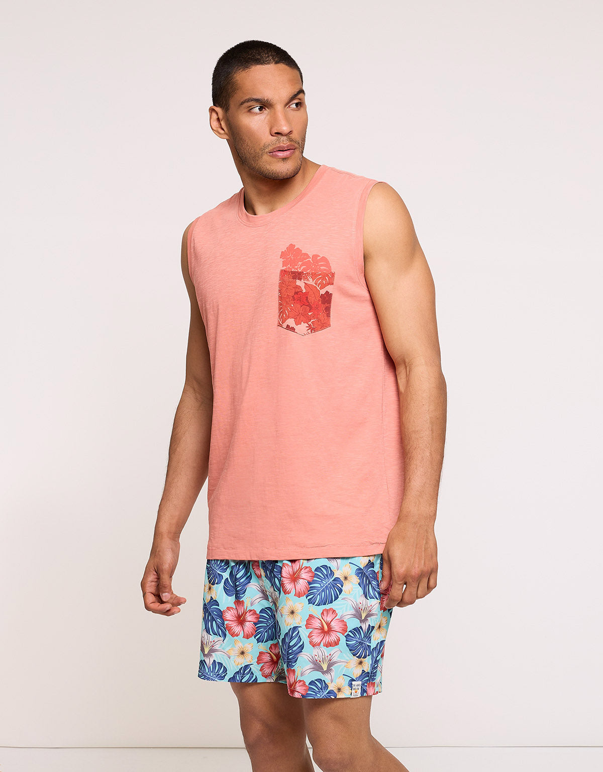 Orange Sleeveless T-shirt - Satiro