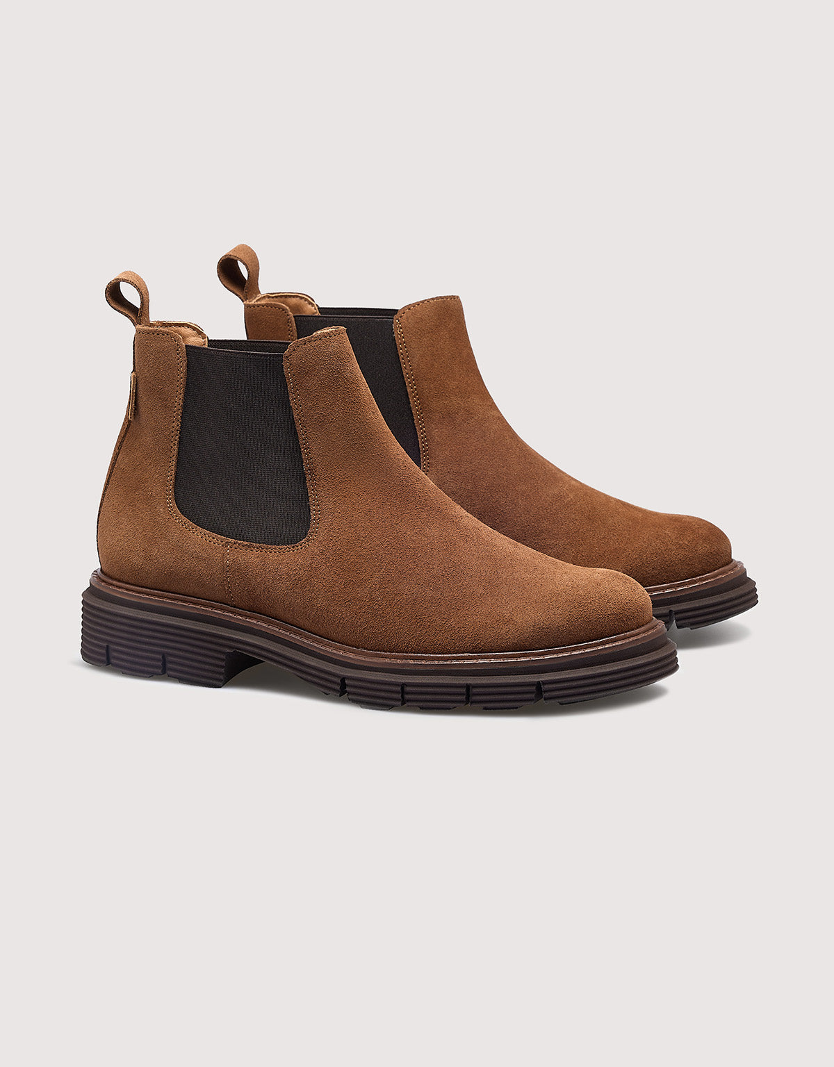 Brown Suede Chelsea Boots - Stonester