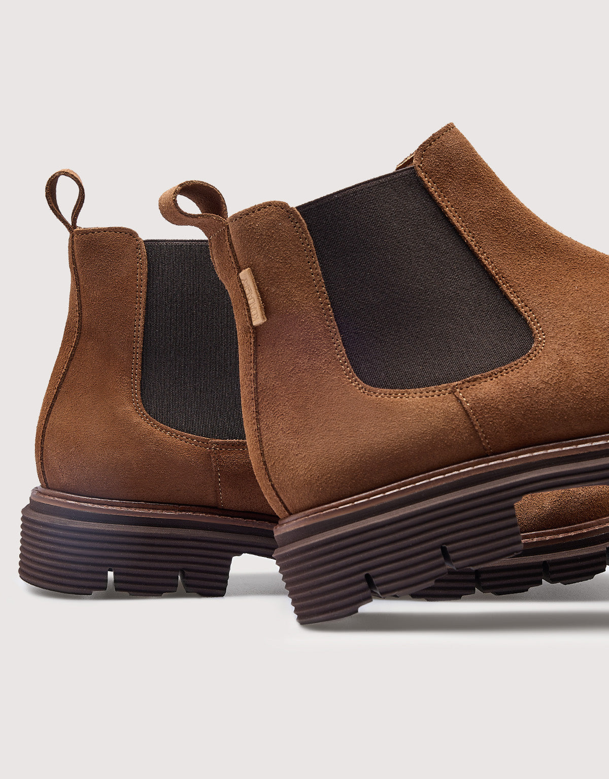 Brown Suede Chelsea Boots - Stonester