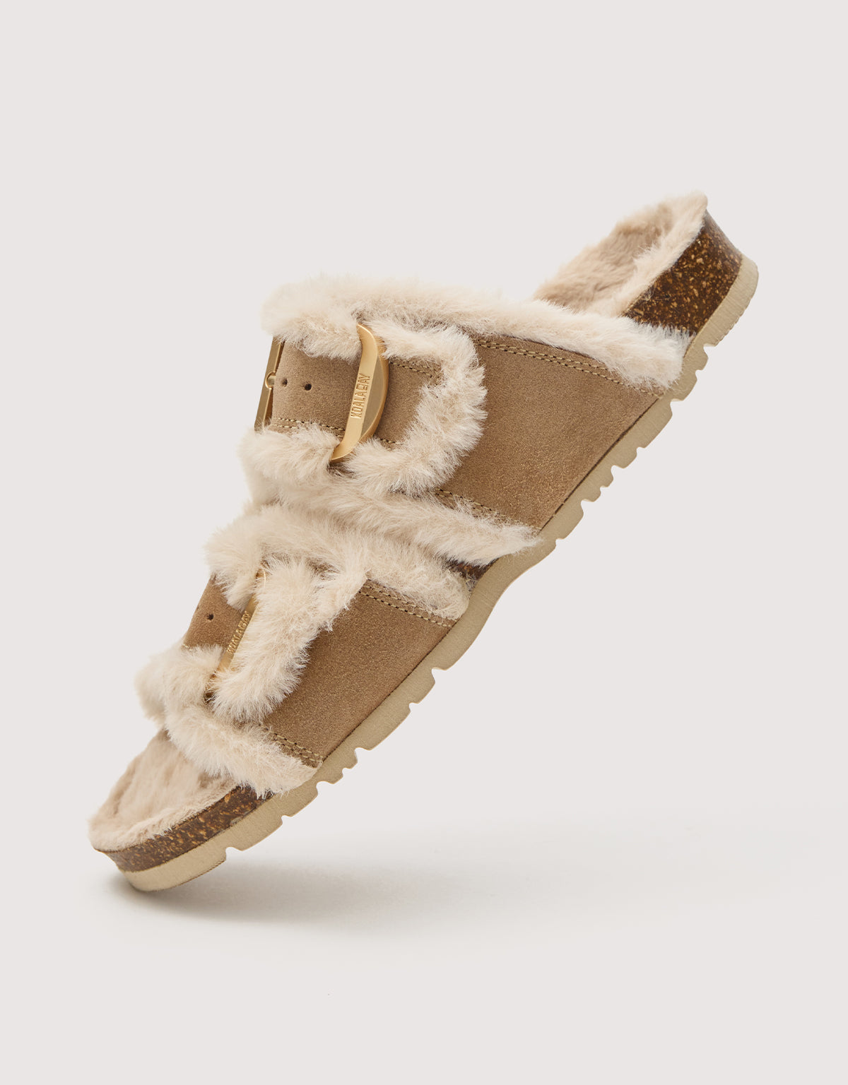 Bio Suede Sandal with sheepskin - Tempest