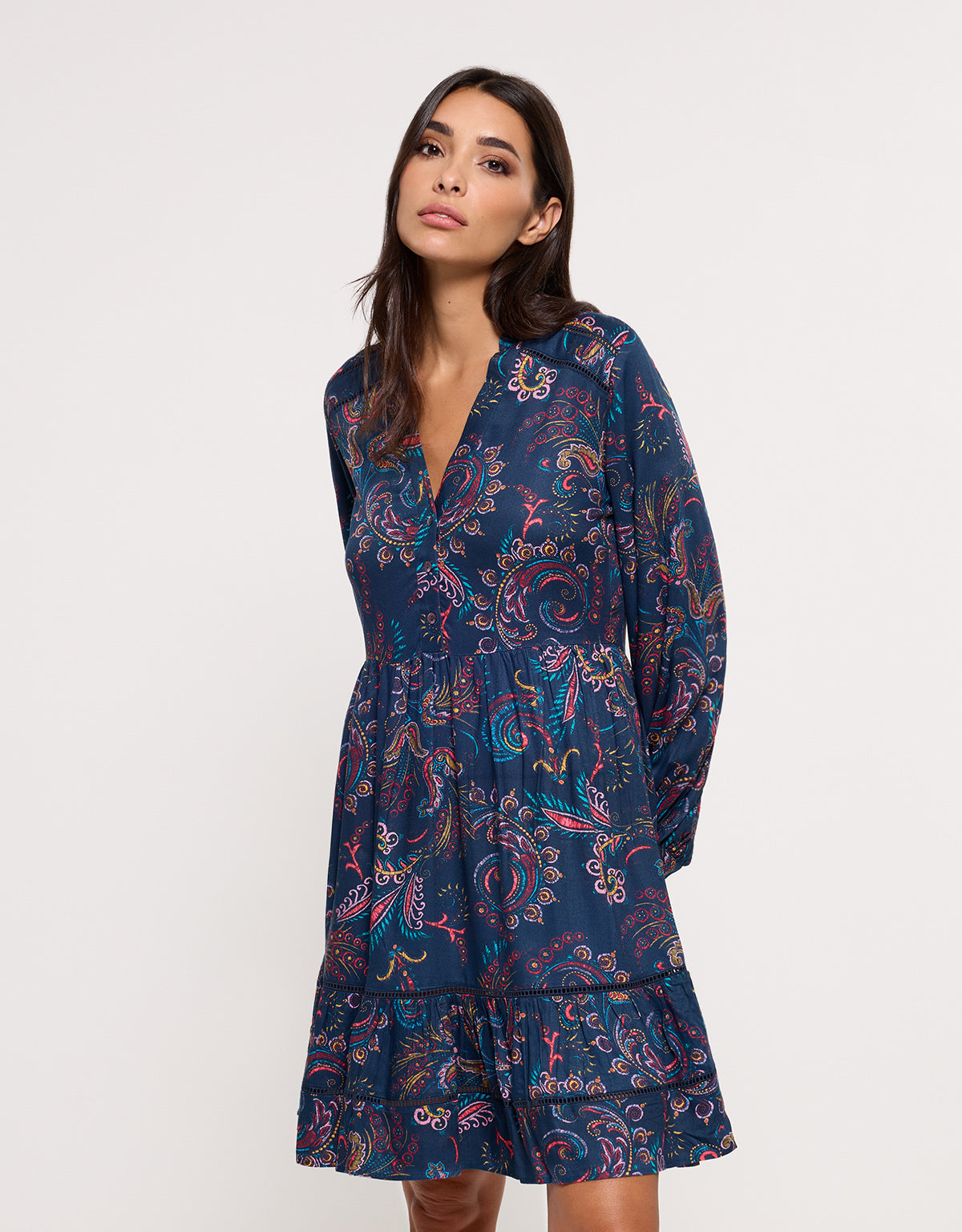 Navy Blue Short Dress - Heridress