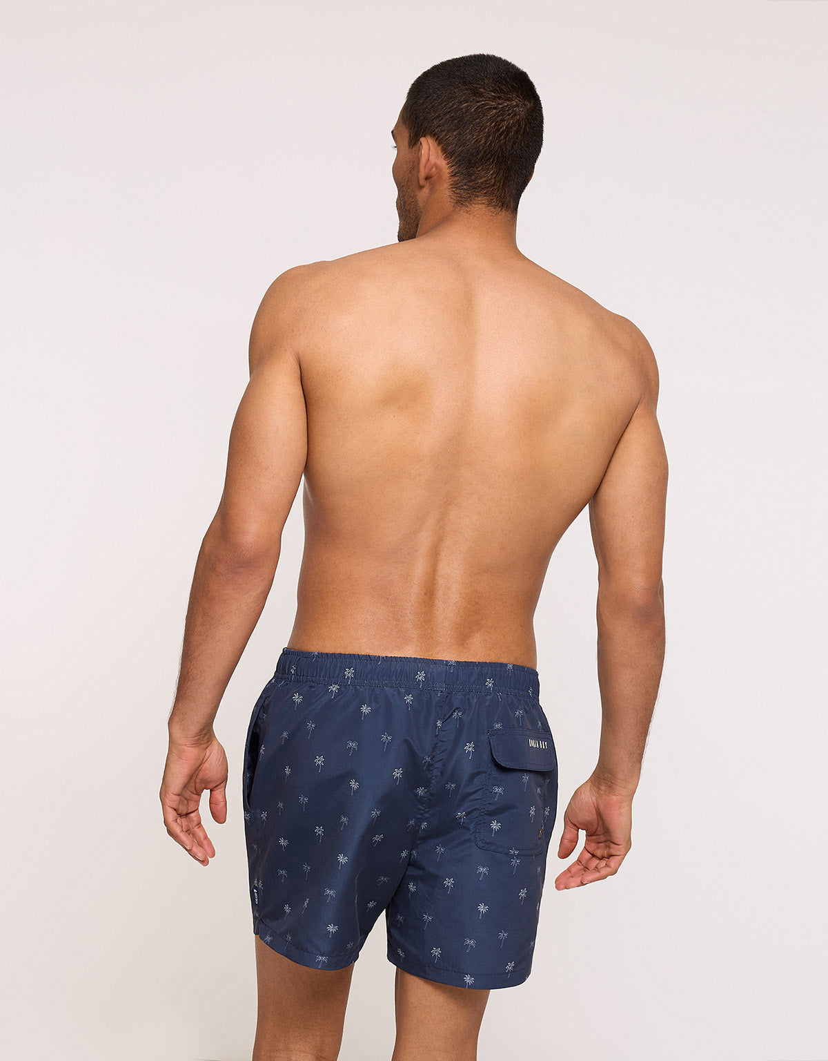 Navy Blue Printed Swimsuit - Palmarius