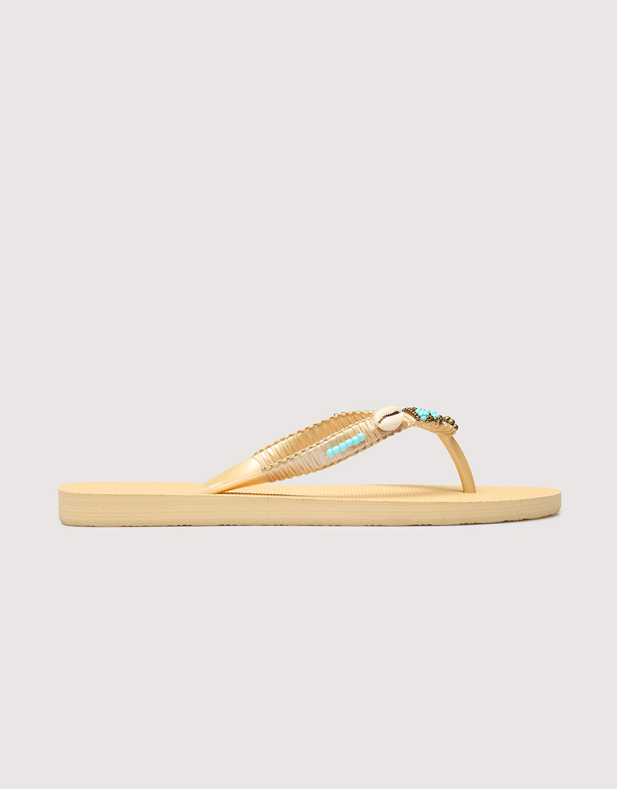 Beige Toe Flip Flop - Bora Bora