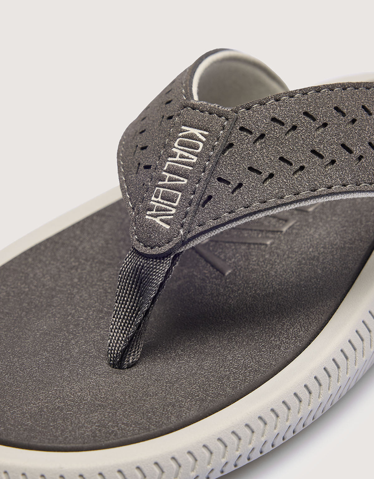 Grey Toe Flip-Flop - Kai