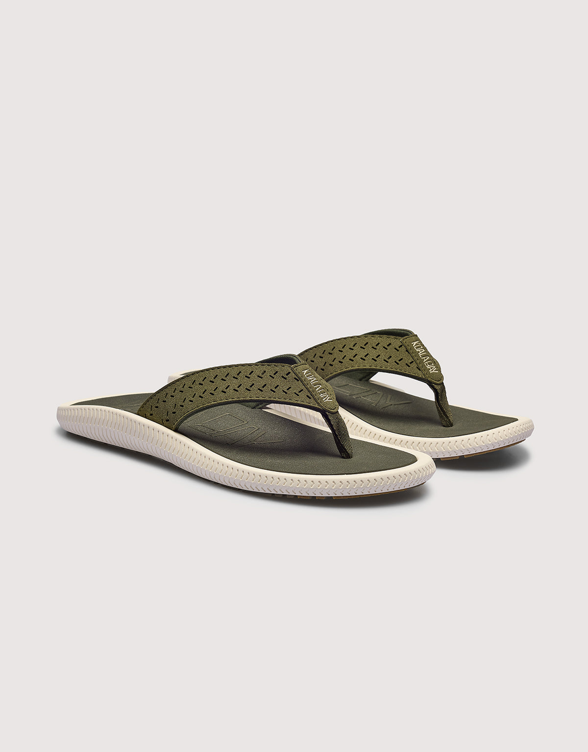 Khaki Toe Flip Flops - Kai