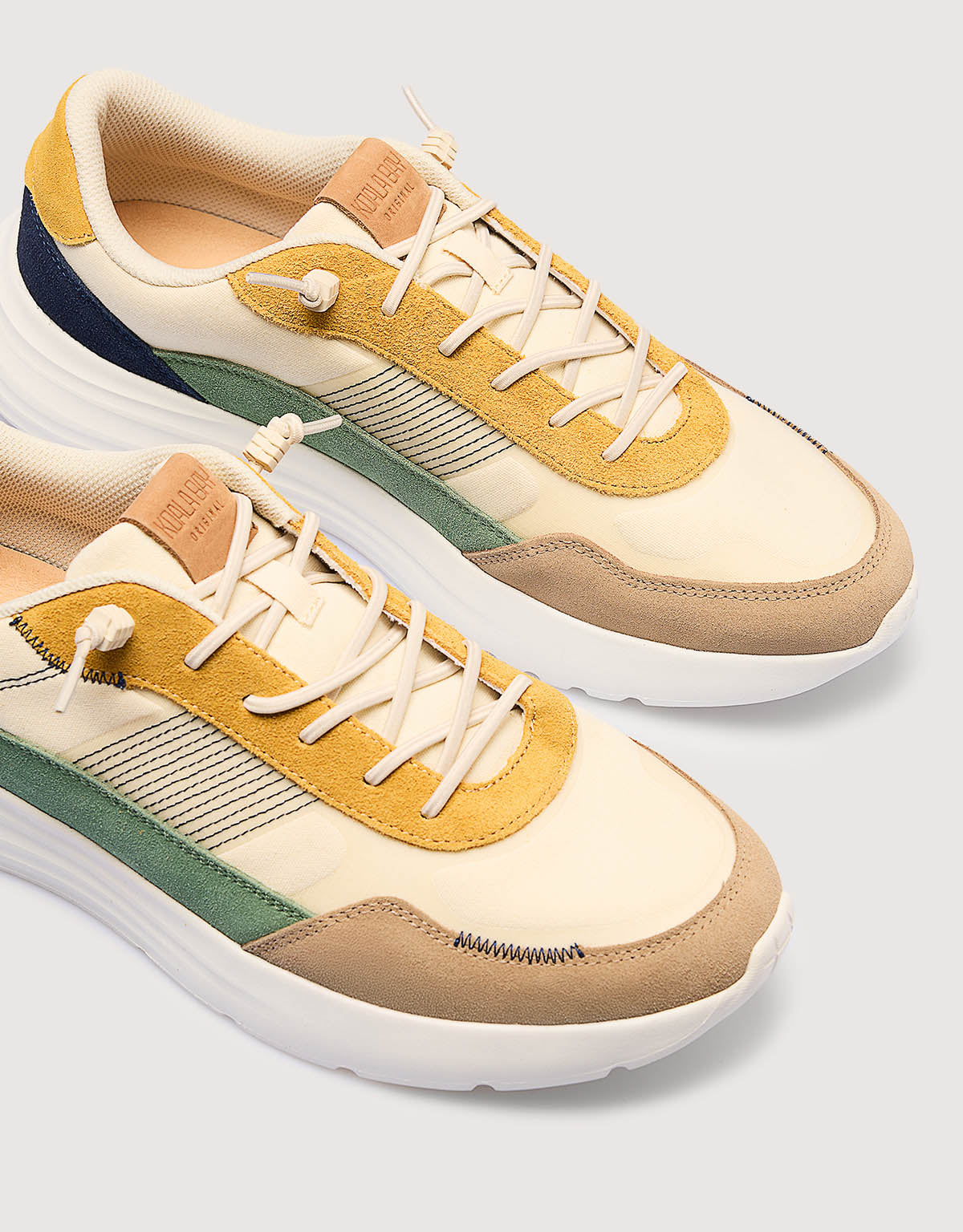Sneaker Beige y Amarillo - Azteca 3