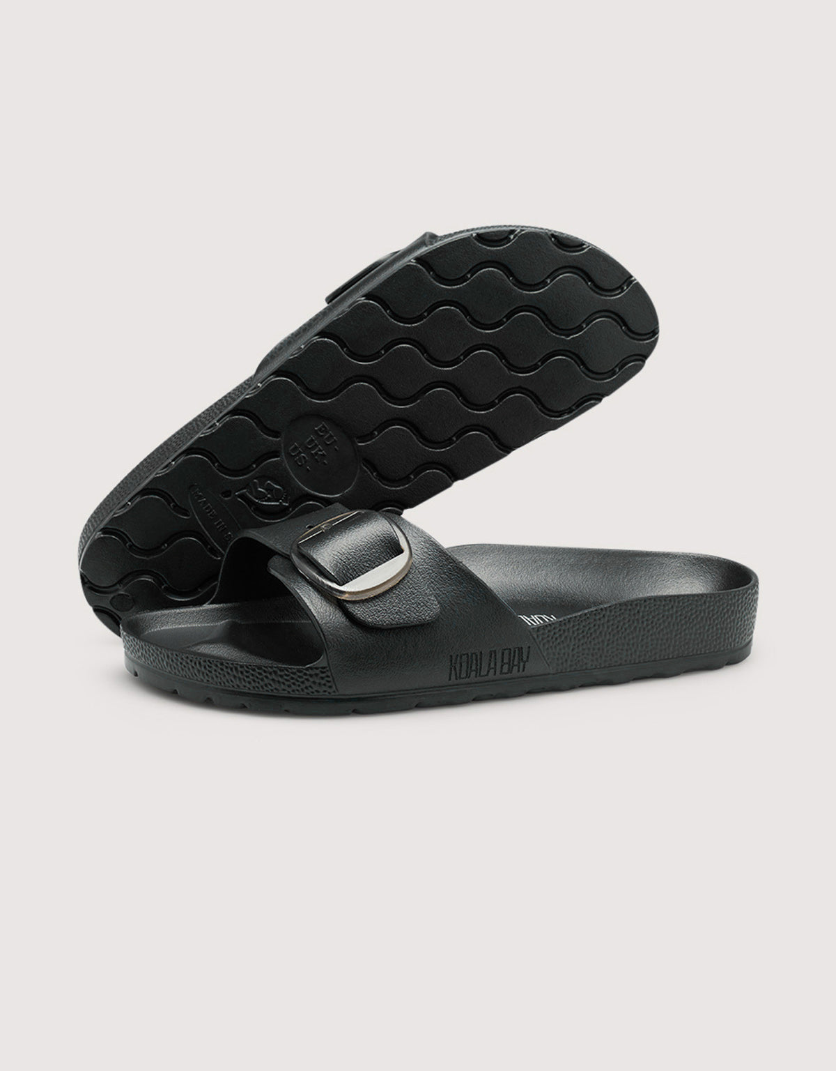 Black Flat Sandal - Lanai