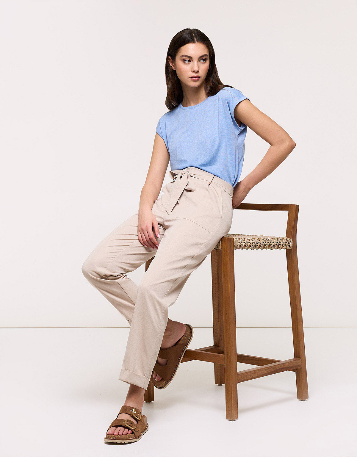 Long Beige Trousers - Vaiana II