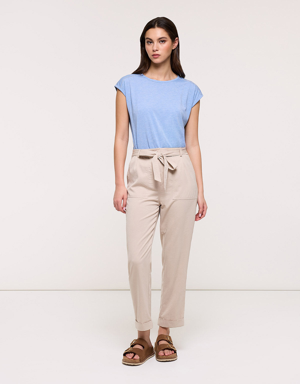 Long Beige Trousers - Vaiana II