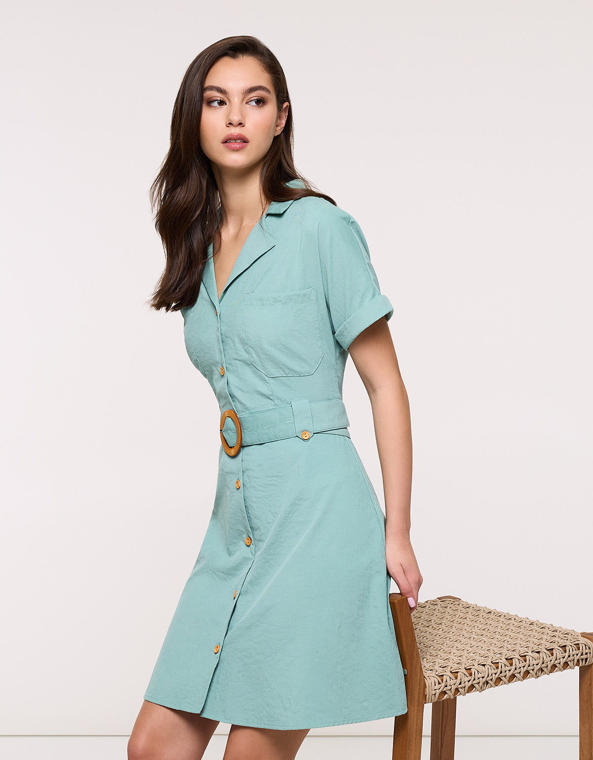 Vestido Corto Turquesa Claro - Ilice II