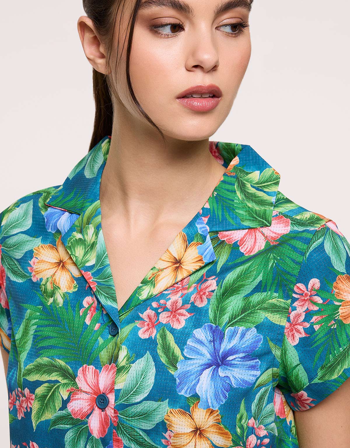 Camisa Manga Corta Multicolor - Nerini 4