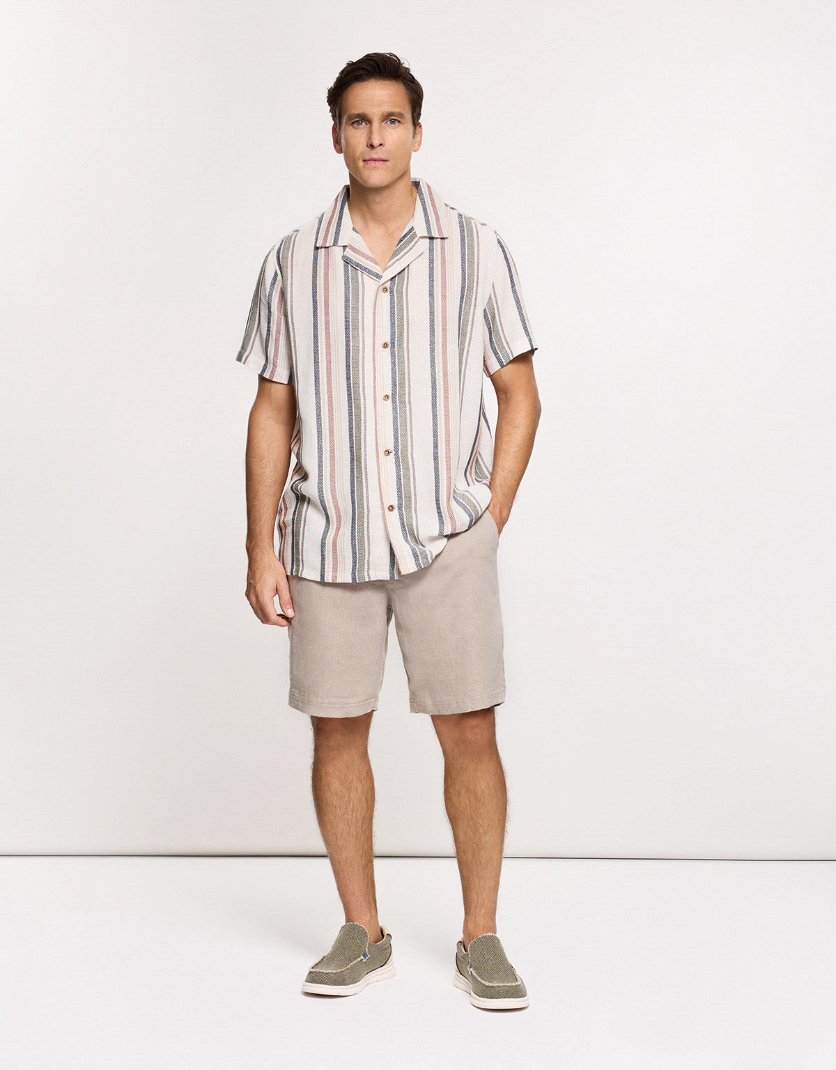 Beige Short Sleeve Shirt - Luzum