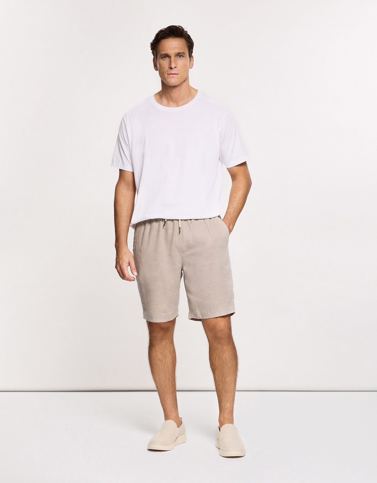 Linen Bermuda Shorts - Dumoto