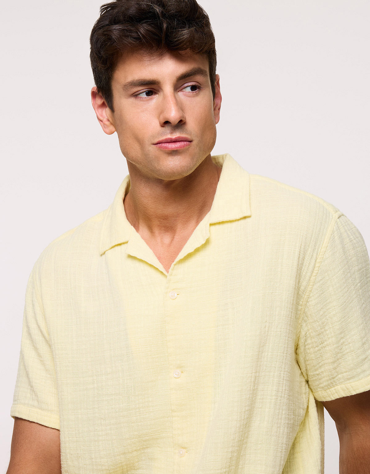 Pastel Yellow Short Sleeve Shirt – Bambino