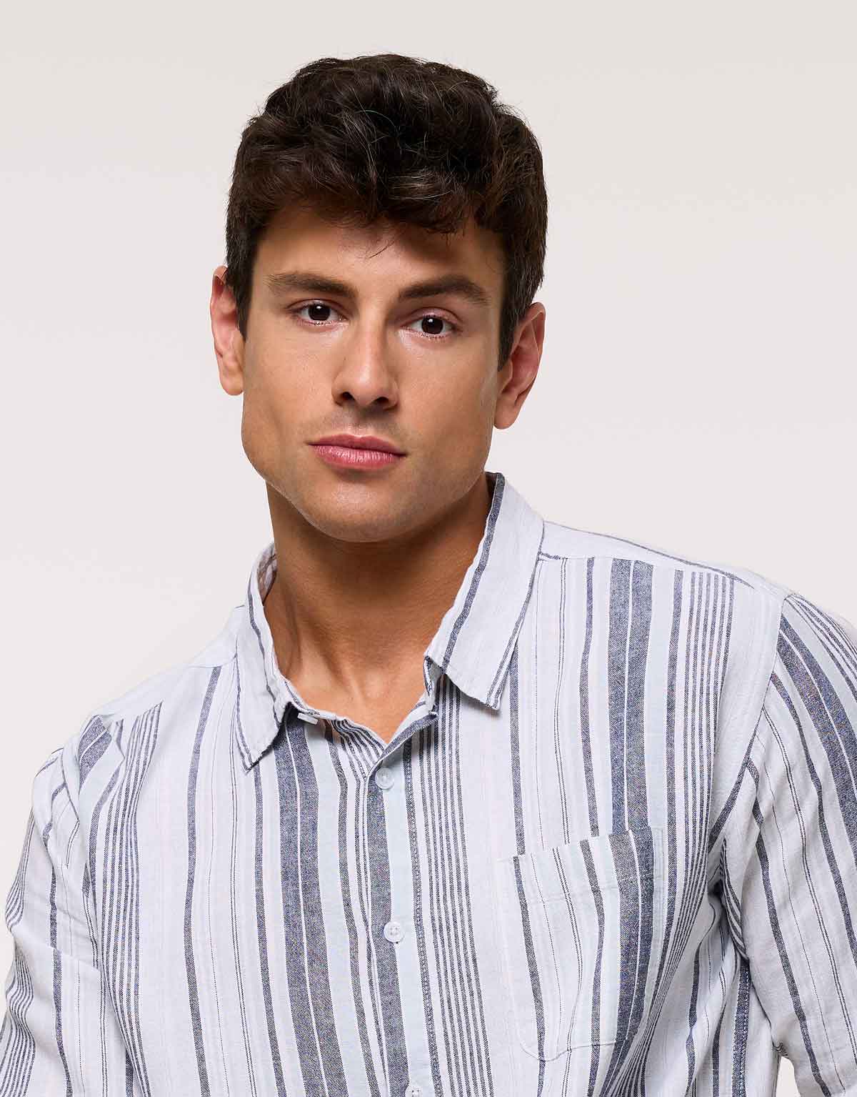 Camisa Manga Larga Azul - Marimbo