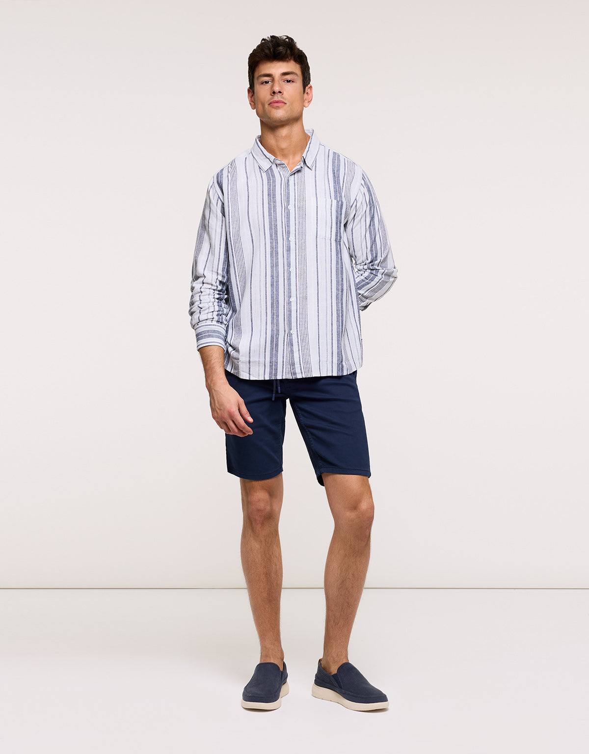 Camisa Manga Larga Azul - Marimbo