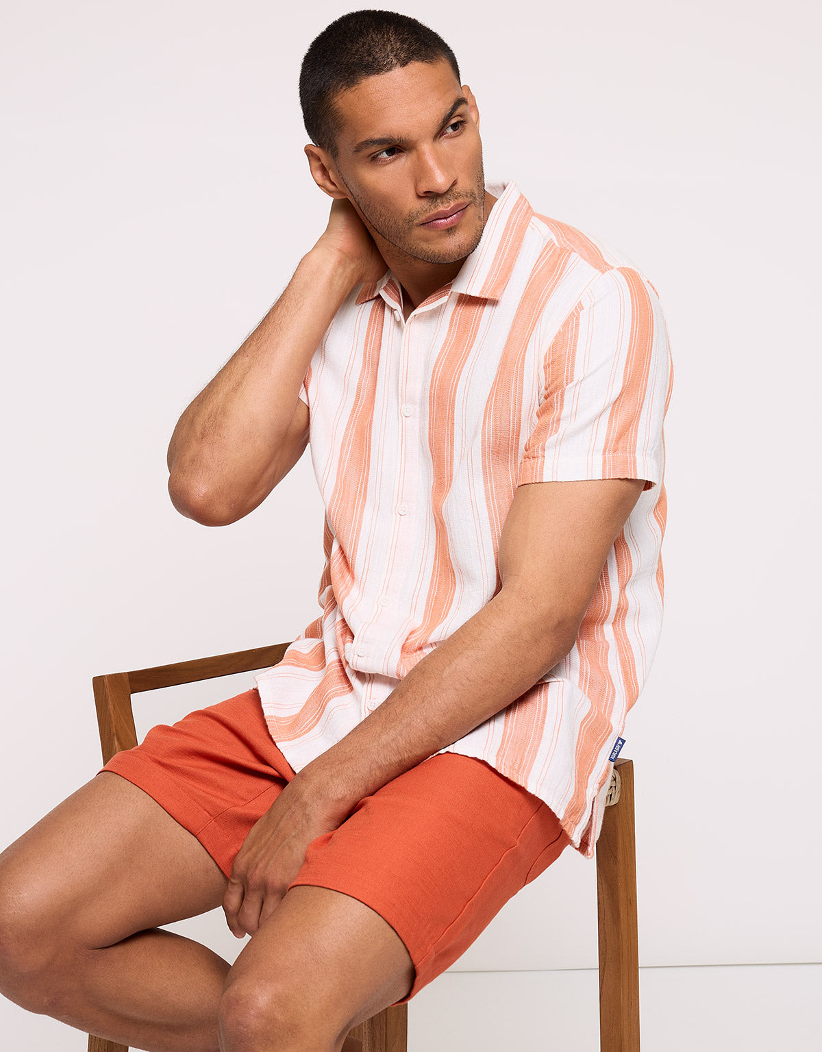 Orange Short-Sleeve Shirt - Isino
