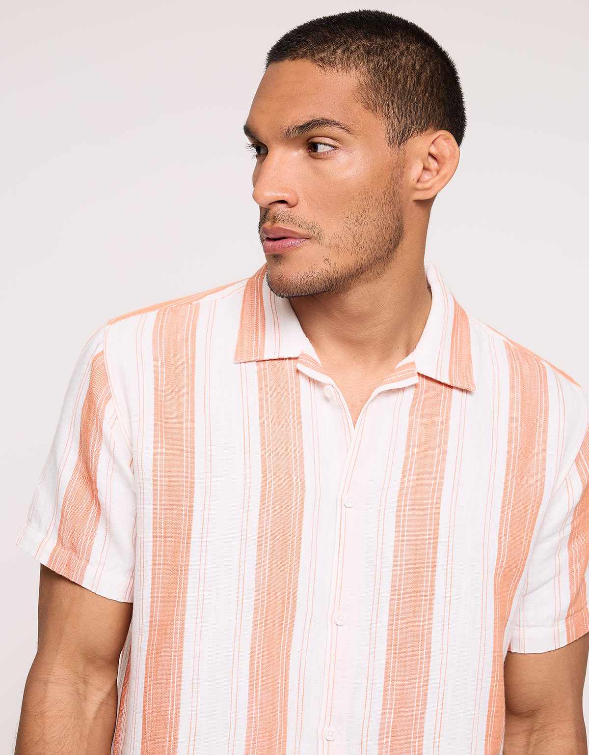 Orange Short-Sleeve Shirt - Isino