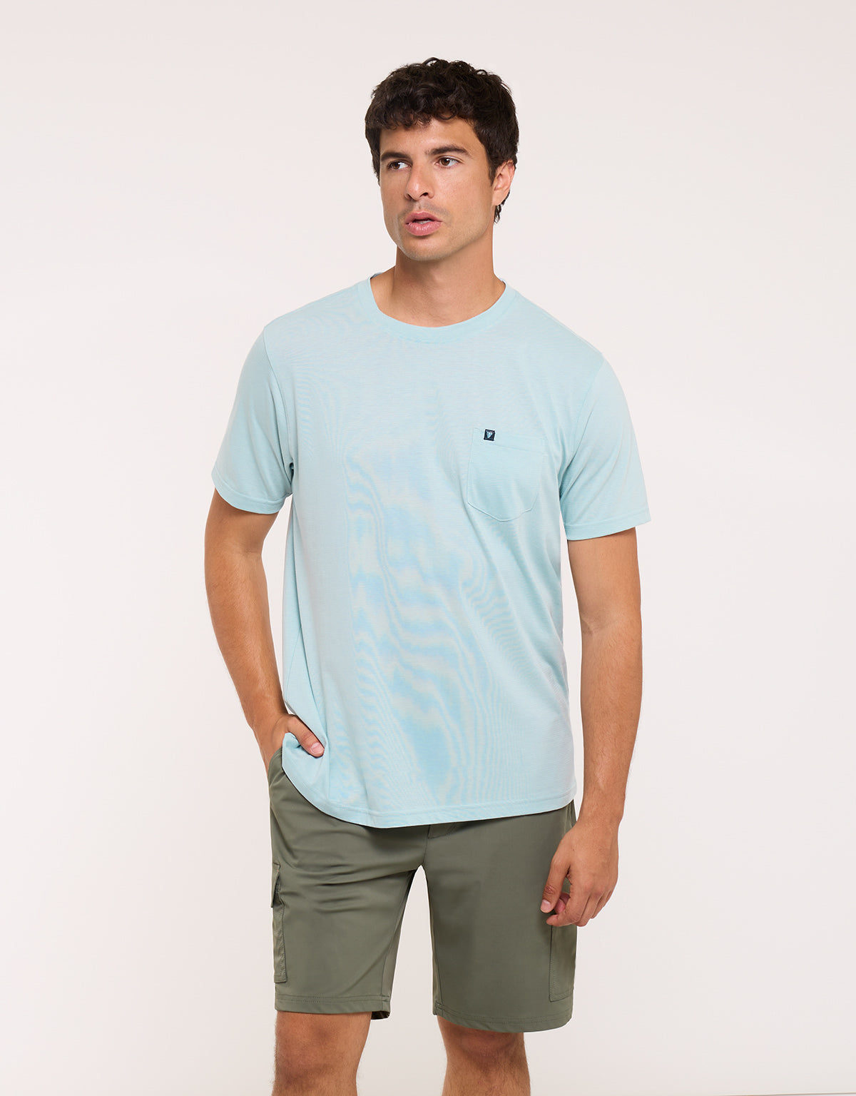 Light Blue Short Sleeve T-Shirt - Veira