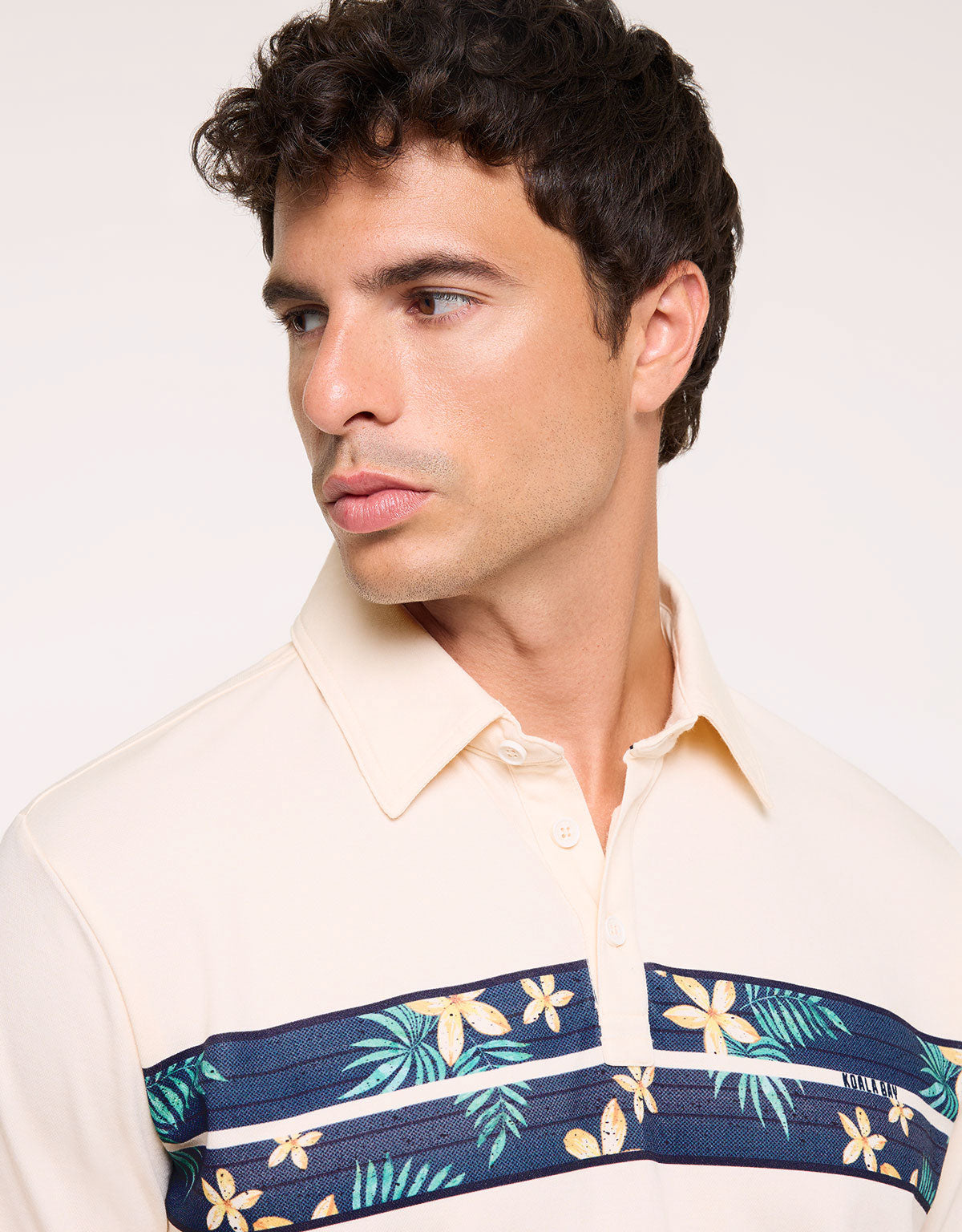Beige Short-Sleeve Polo Shirt - Piero