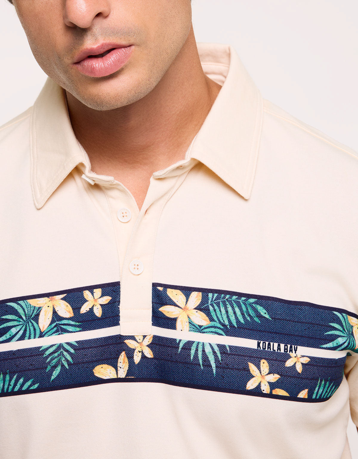 Beige Short-Sleeve Polo Shirt - Piero