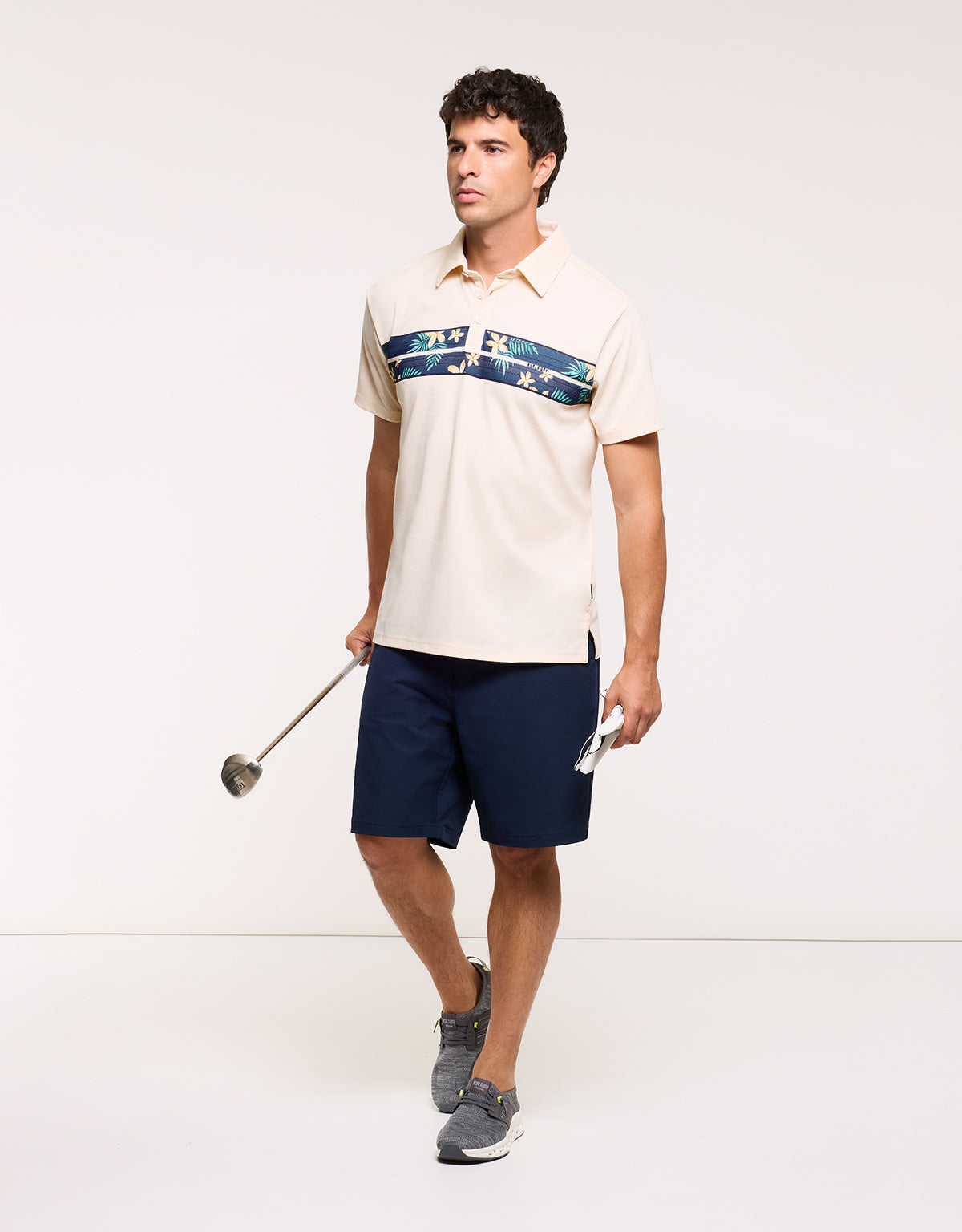 Beige Short-Sleeve Polo Shirt - Piero