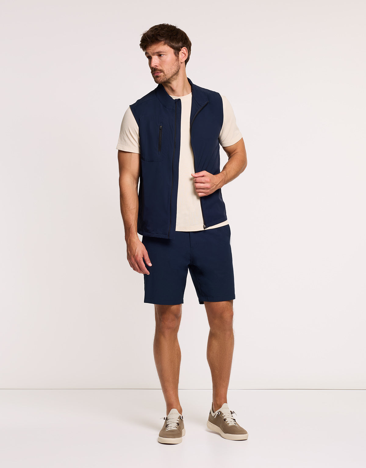 Navy Blue Sports Gilet - Zenon