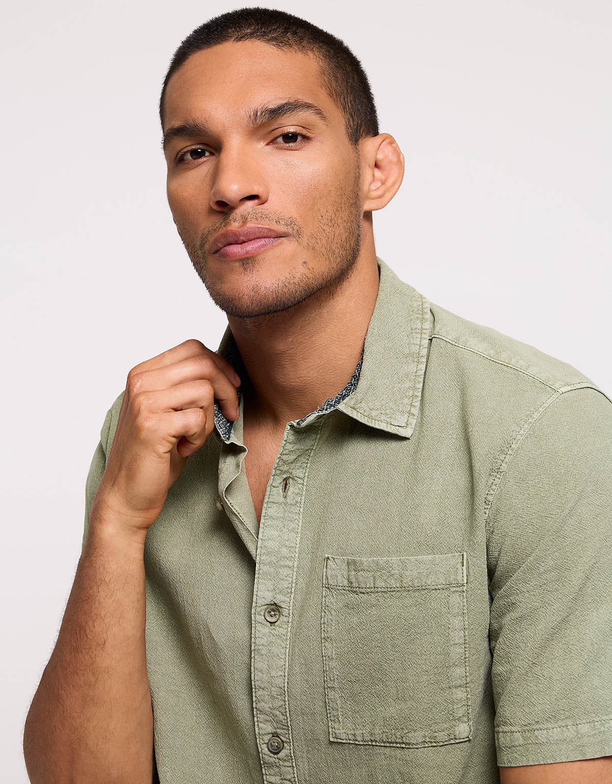 Short-Sleeve Khaki Shirt - Guatape