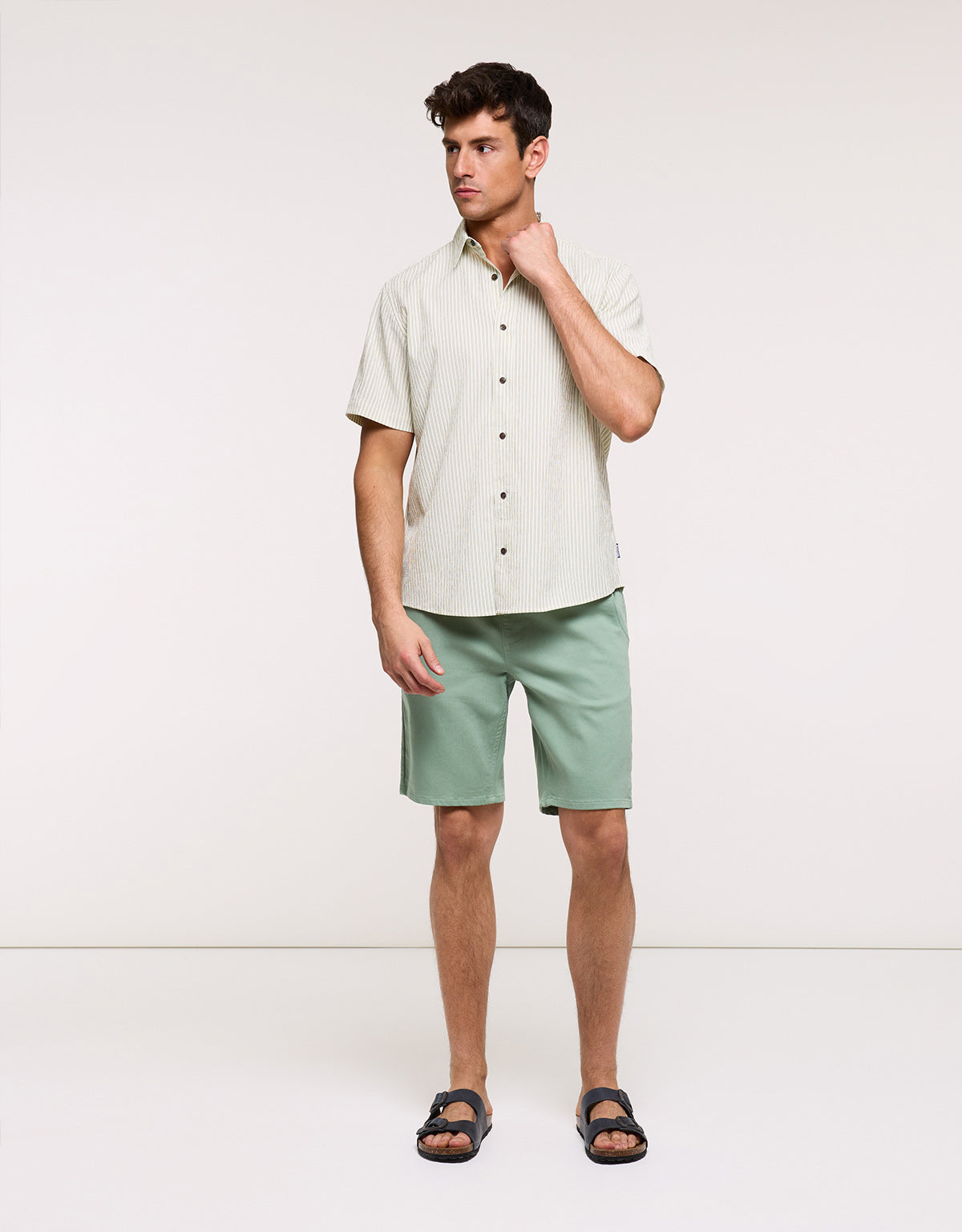 Camisa Manga Corta Verde - Tamesis
