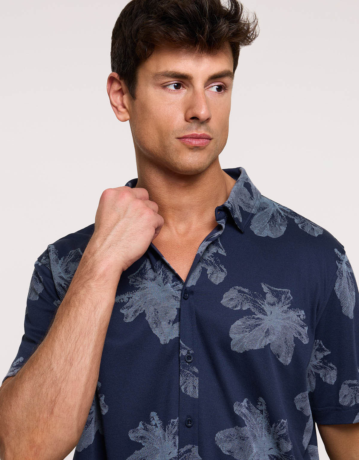 Camisa Manga Corta Azul Marino - Noxon 4