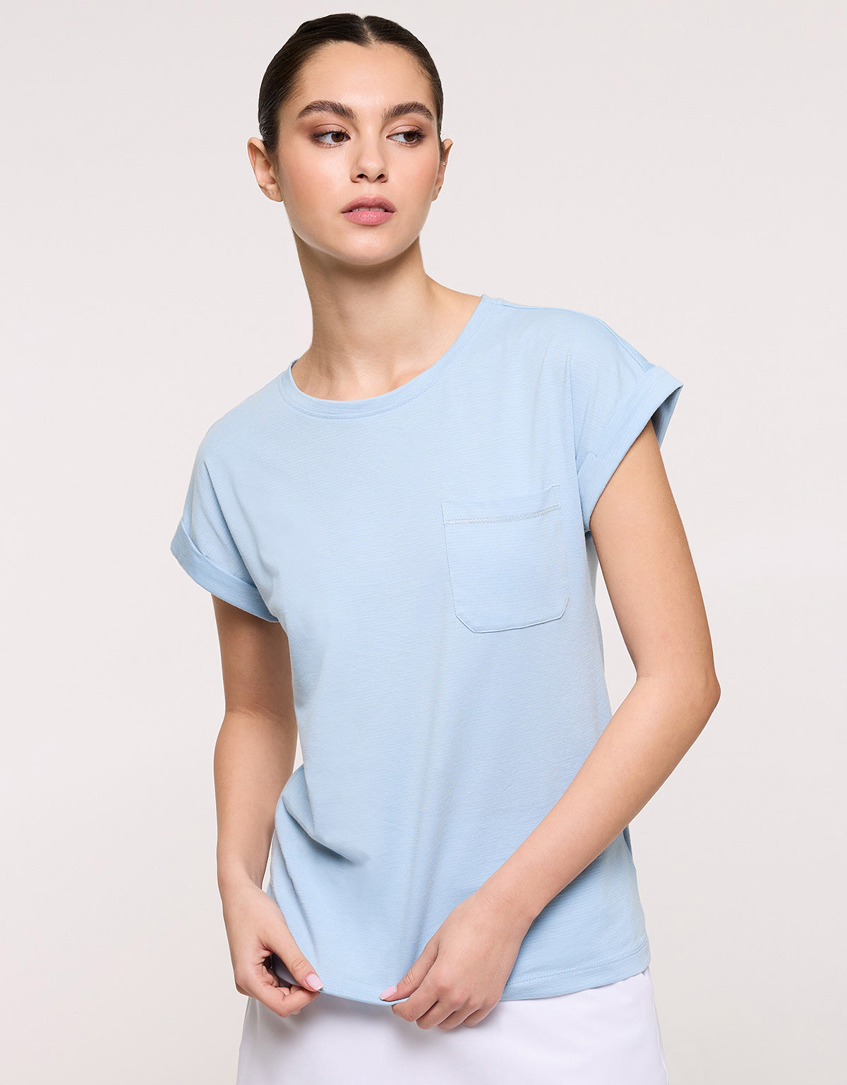 Camiseta Manga Corta Azul Celeste - Ibosen 2