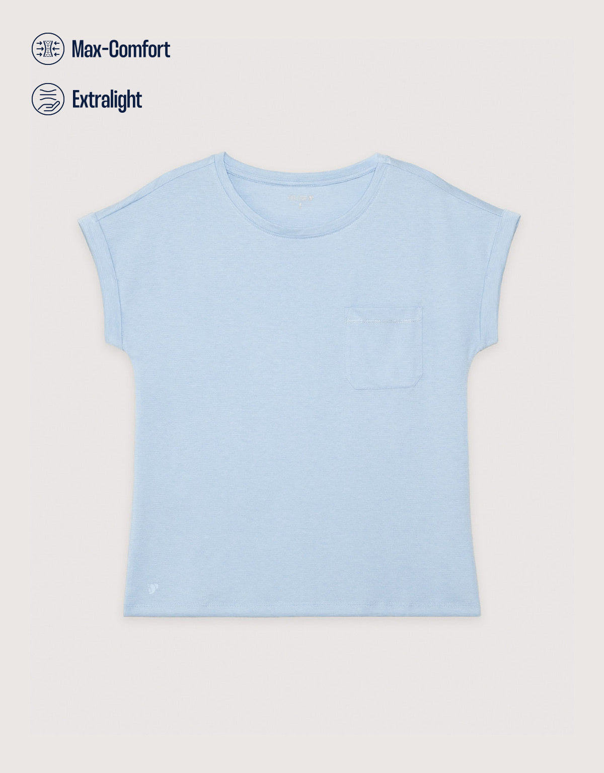 Camiseta Manga Corta Azul Celeste - Ibosen 6