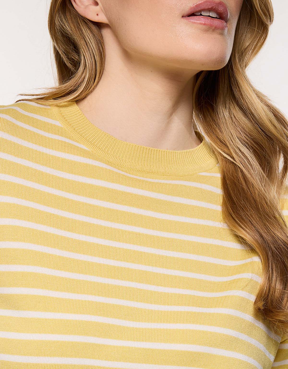 Camiseta de Punto a Rayas Amarilla - Gratera 5