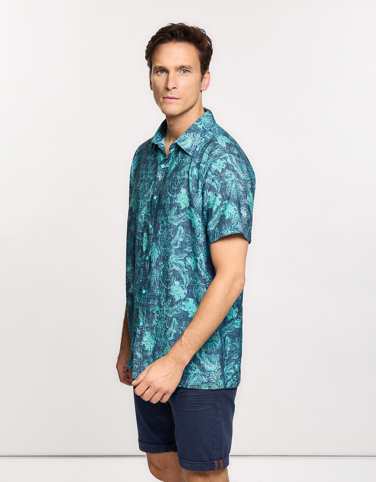Camisa Manga Corta Azul - Westy 2