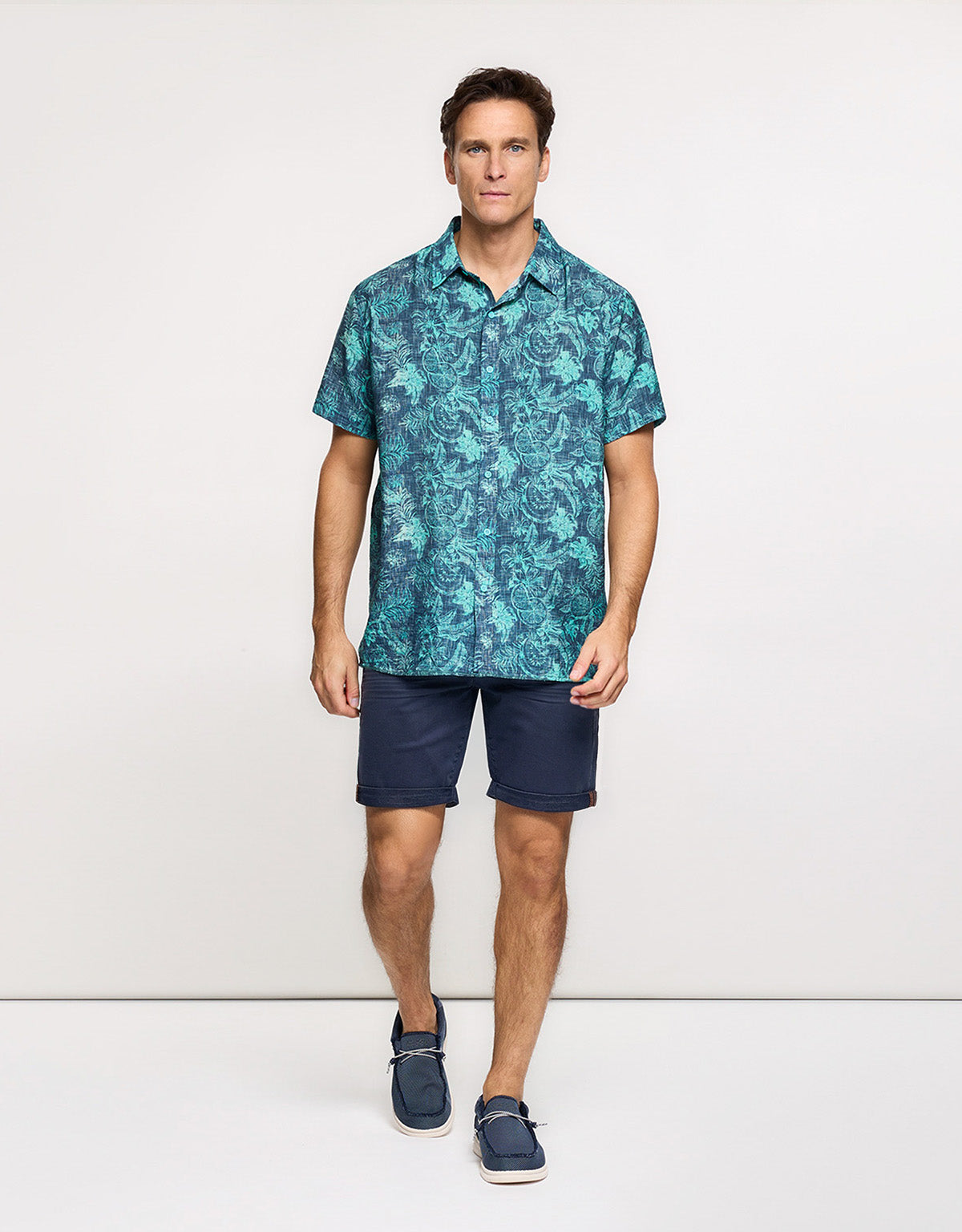 Camisa Manga Corta Azul - Westy 7