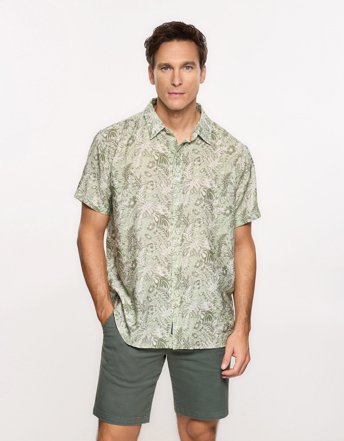 Camisa Manga Corta Verde - Westor