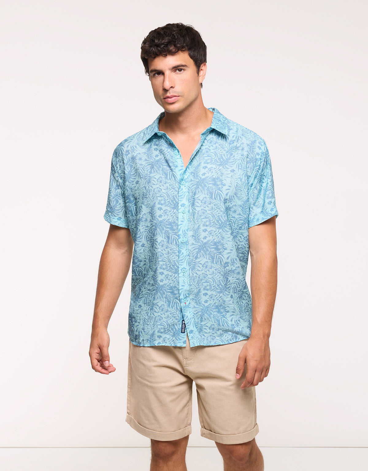Blue Short Sleeve Shirt - Westor