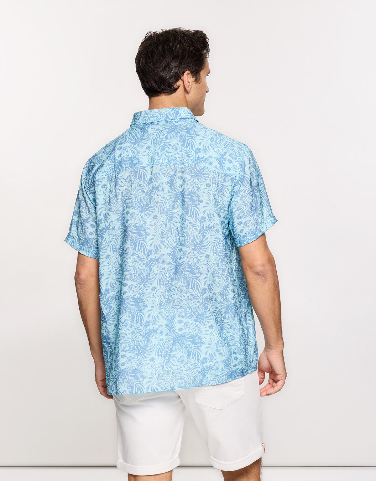 Camisa Manga Corta Azul - Westor 4