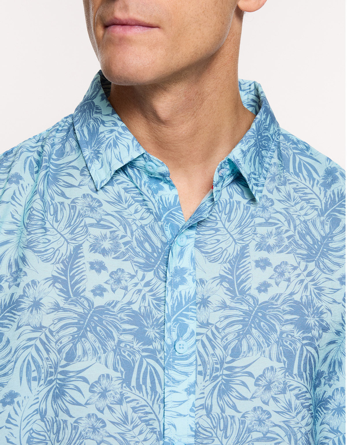 Camisa Manga Corta Azul - Westor 5