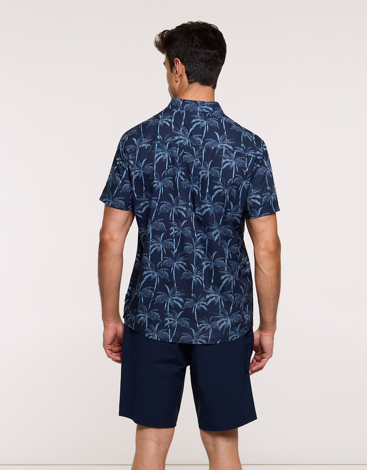 Camisa Manga Corta Azul Marino - Furairapalm 3