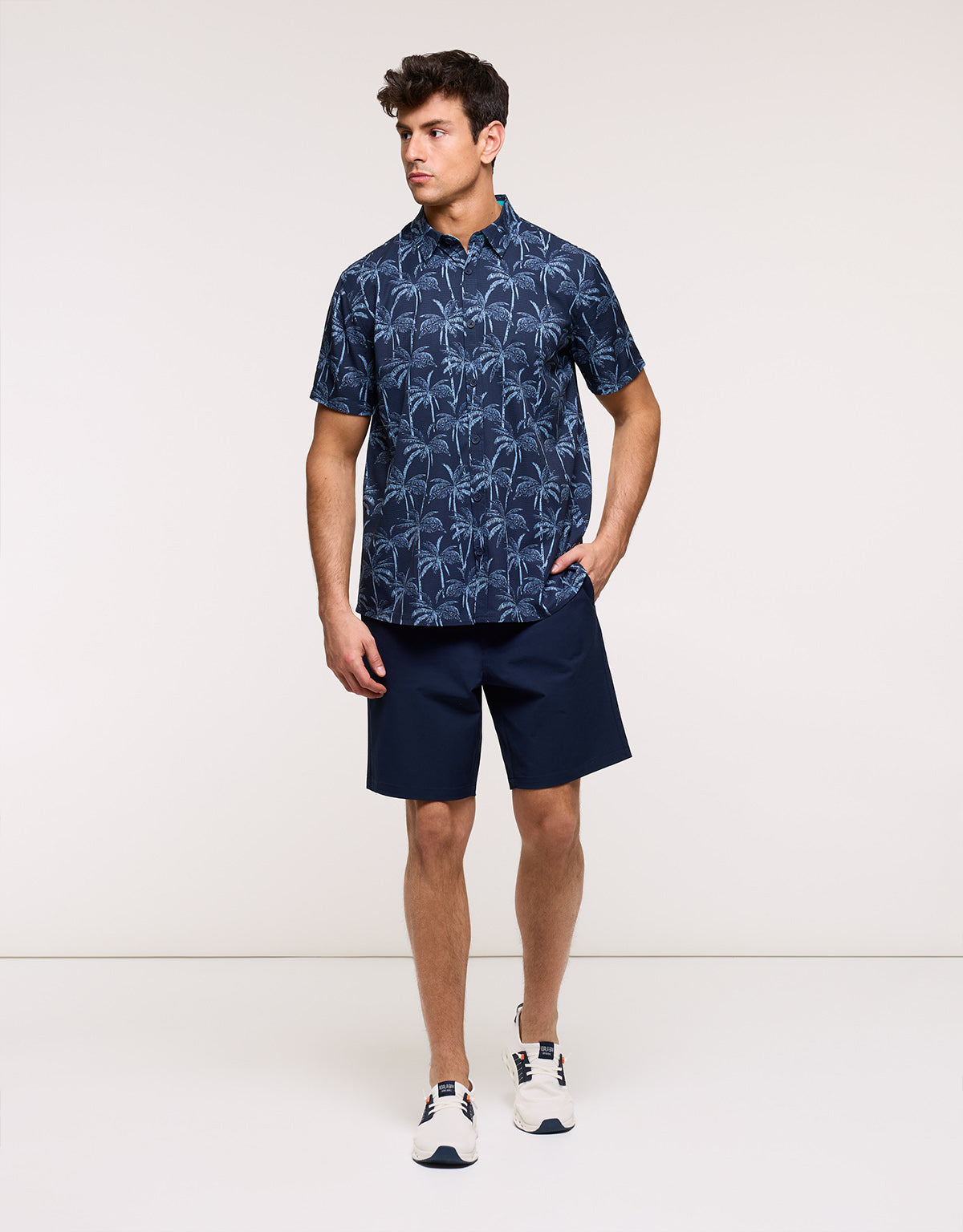 Camisa Manga Corta Azul Marino - Furairapalm 5