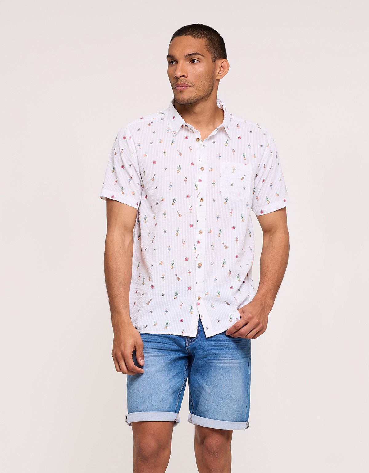 Short Sleeve Shirt White - Dansy