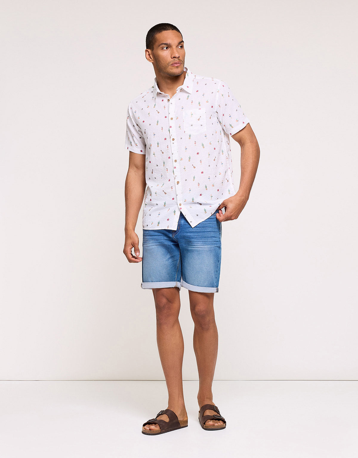 Short Sleeve Shirt White - Dansy